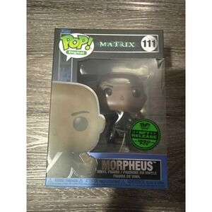 Funko Pop Digital Morpheus 111 The Matrix Legendary NFT Release Limited 1550 PCS
